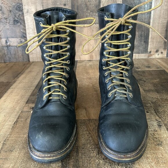 Red Wing 699 Wildland Firefighter Soft Toe Lace Up Logger Work Boots Mens 9.5 E - Picture 3 of 12